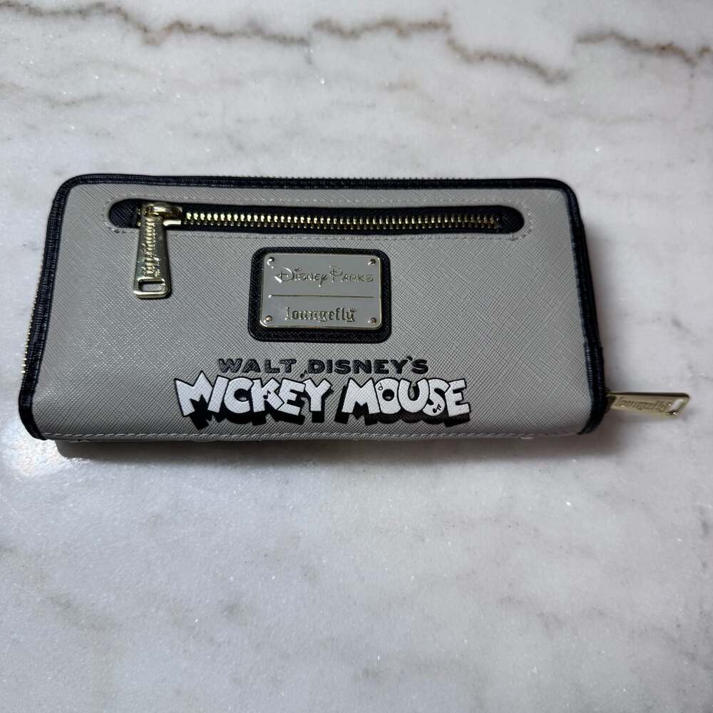 Disney Parks Steamboat Willie Loungefly Wallet Mickey and Minnie Mouse